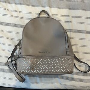 Michael Kors Gray Backpack